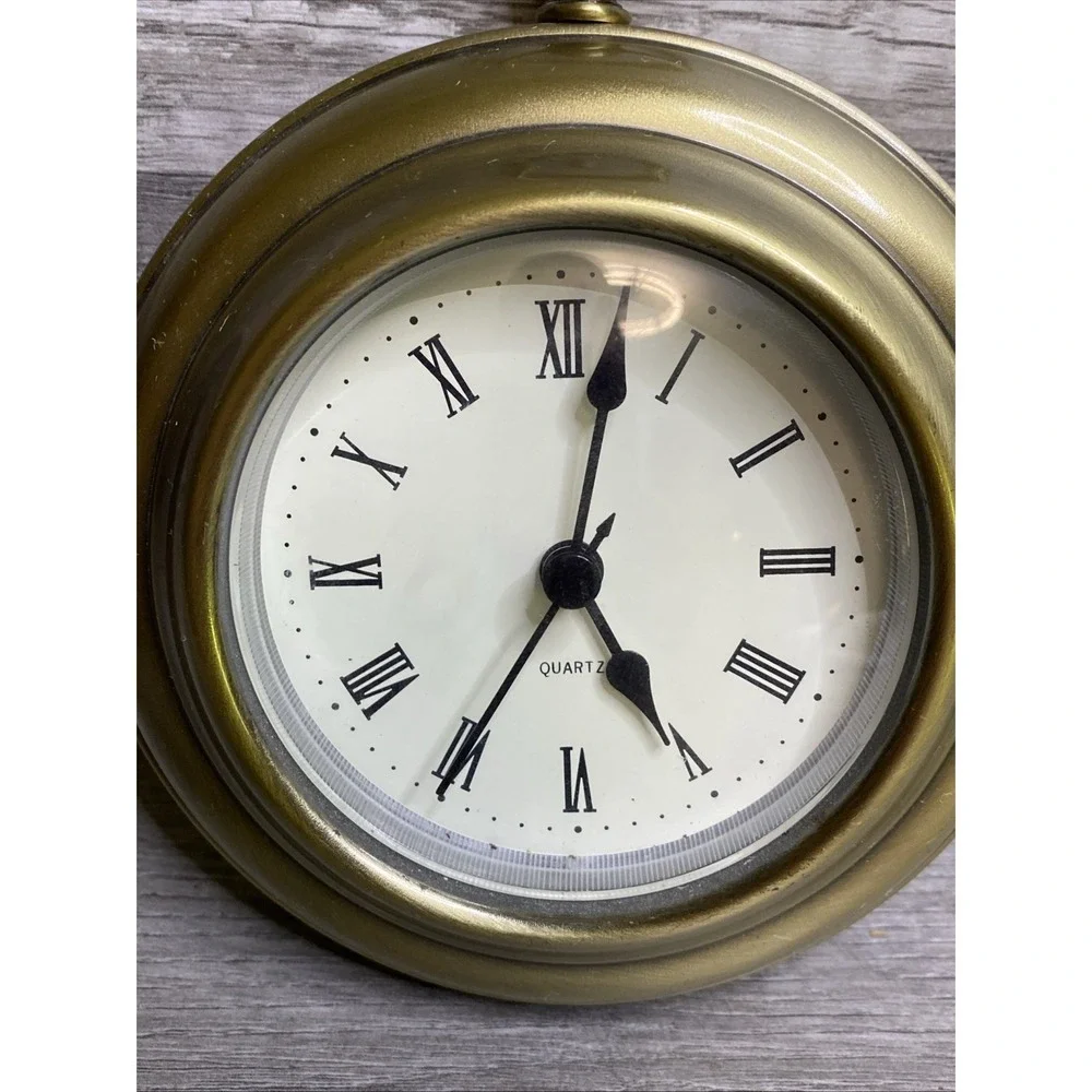 Vintage Circular Hanging Small Wall Clock‎ Working